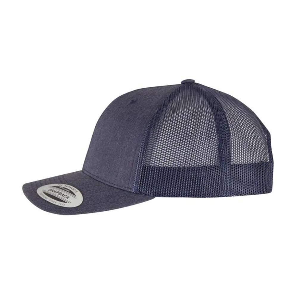 Yupoong Flexfit Retro Trucker Cap / Heather Navy - Picture 3 of 3